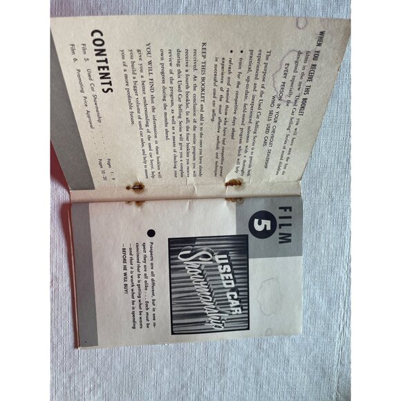 Vintage Chevrolet Used Car Selling Films Booklet - Picture 3 of 9